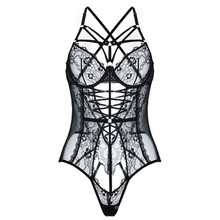 New Product Flowers Blooming Sexy Lingerie Feminine Lace Body Shapewear Hot Transparent Temptation One-Piece Underwear